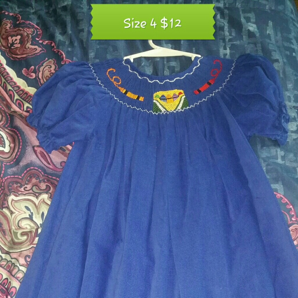 School smock dress